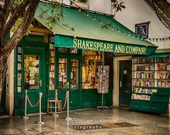 Photo of Shakespeare and Company Bookstore, Paris Photograph, Paris Bookshop, Gifts For Readers Decor par198