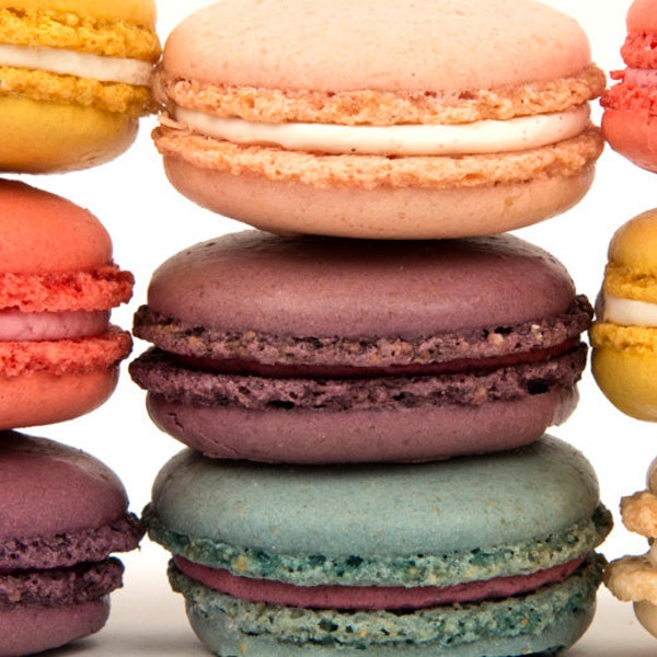 Macaron Photo, Food Photograhy Photograph Cookies Macaroons Photo Kitchen Art Dessert Colorful Wall Decor foo1