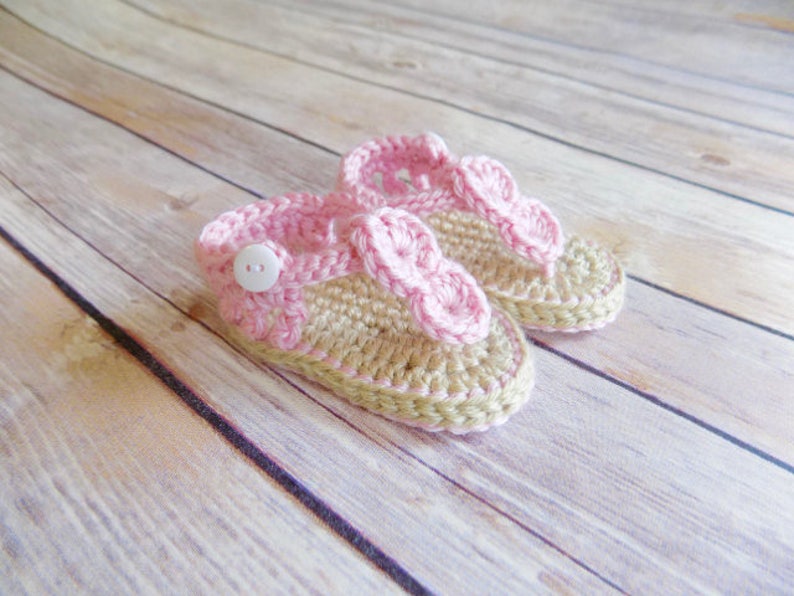 Baby Sandals, Crochet Baby Flip Flops, Crochet Baby Shoes, Newborn Baby Sandals, Baby Girl Sandals, Knit Baby Shoes, Baby Girl Flip Flops Light Pink