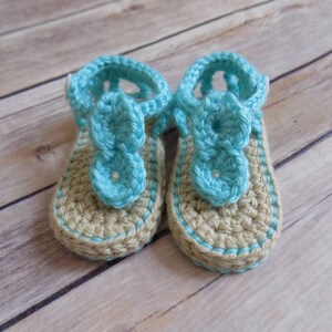 Baby Sandals, Baby Shoes, Summer Baby Flip Flops, Newborn image 2