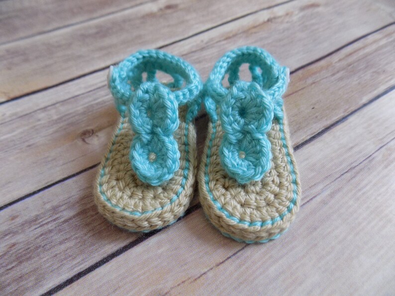 Baby Sandals, Baby Shoes, Summer Baby Flip Flops, Newborn image 2