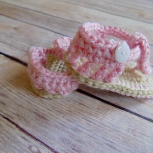 Baby Sandals, Crochet Baby Shoes, Summer Baby Shoes, Photography Prop image 4