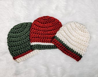 Micro Preemie Christmas Hat, Micropreemie Hat, Custom Preemie Hat, Modern Baby Christmas Hat, NICU Baby Hat, Newborn