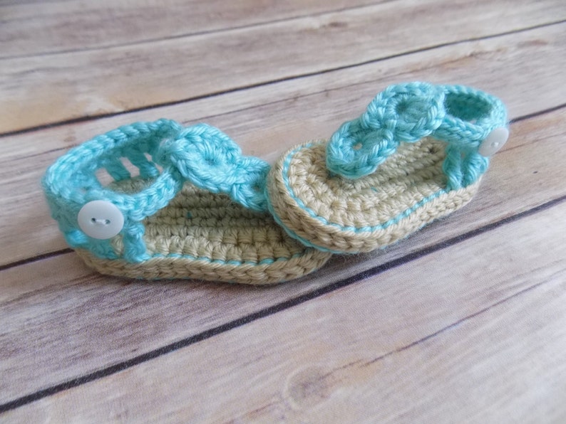 Baby Sandals, Baby Shoes, Summer Baby Flip Flops, Newborn image 3