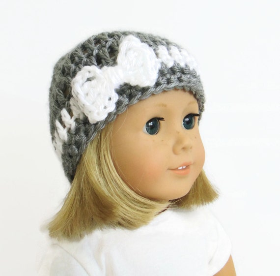 Gray Doll Hat - 18 Inch Doll Hat - AG Doll Clothes