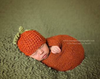 Pumpkin Hat, Baby Pumpkin Hat, Baby Hat for Boys, Pumpkin Baby Shower, Newborn Pumpkin Patch Outfit, Newborn Pumpkin Costume, Halloween Hat