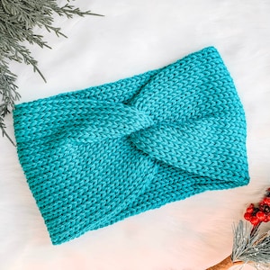 Knit Women&#39;s Headband, Twisted Knit Headband, Knit Ear Warmer, Women&#39;s Accessories, Custom Knit Headband, Knit Head Wrap, Handmade Headband
