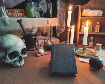 Leder Journal,Blank Journal, Grimoire, Mittelalter Journal, Alchemie Journal, Skizzenbuch, Notizbuch, Blanko Buch, Handgemacht, Handgenäht,Geschenk,Top
