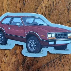 Two-tone Burgundy 1981-1982 AMC  American Motors Eagle Kammback Sticker