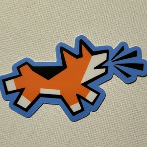Corg Haring- Keith Haring Inspired Corgi Sticker