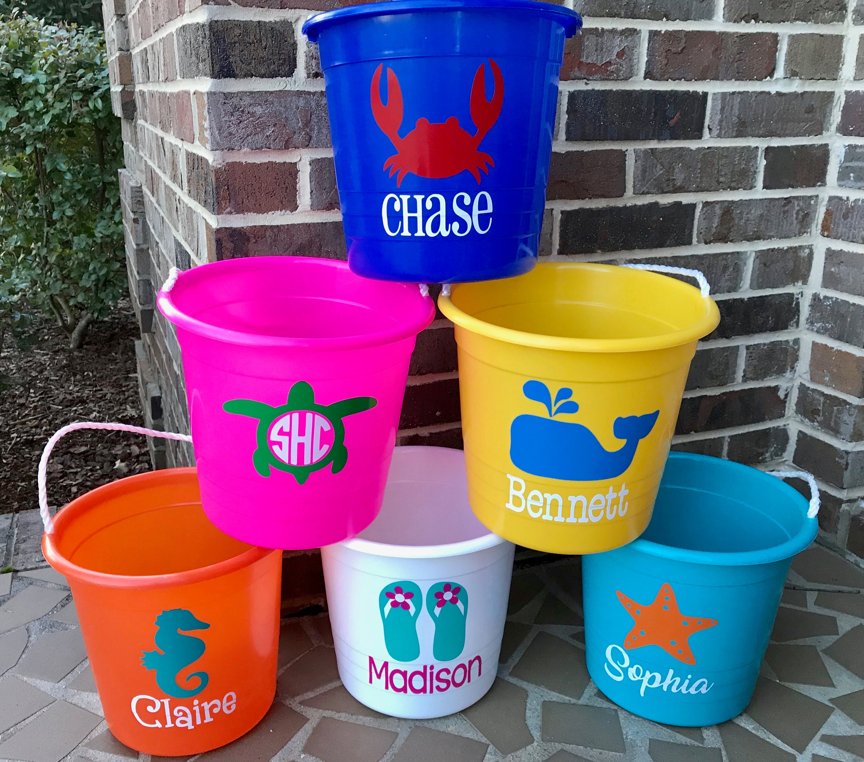 Vomit Bucket With Name Personalized Bucket, All Color Buckets, Spit Bucket,  Birthday, 18, Tomorrow in the House, Printed Bucket, Puke 