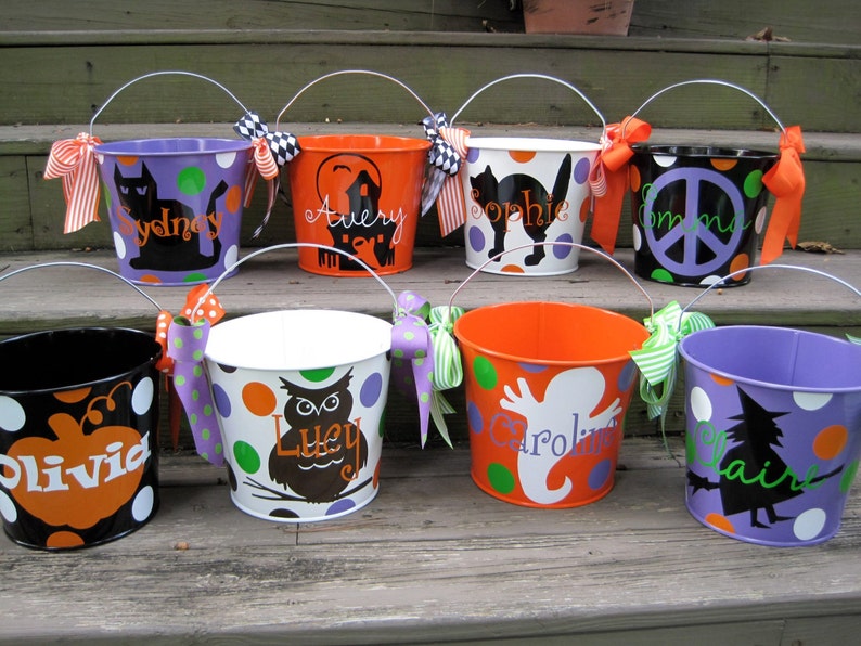 Personalized 5QT Halloween Trick or Treating Bucket With Etsy