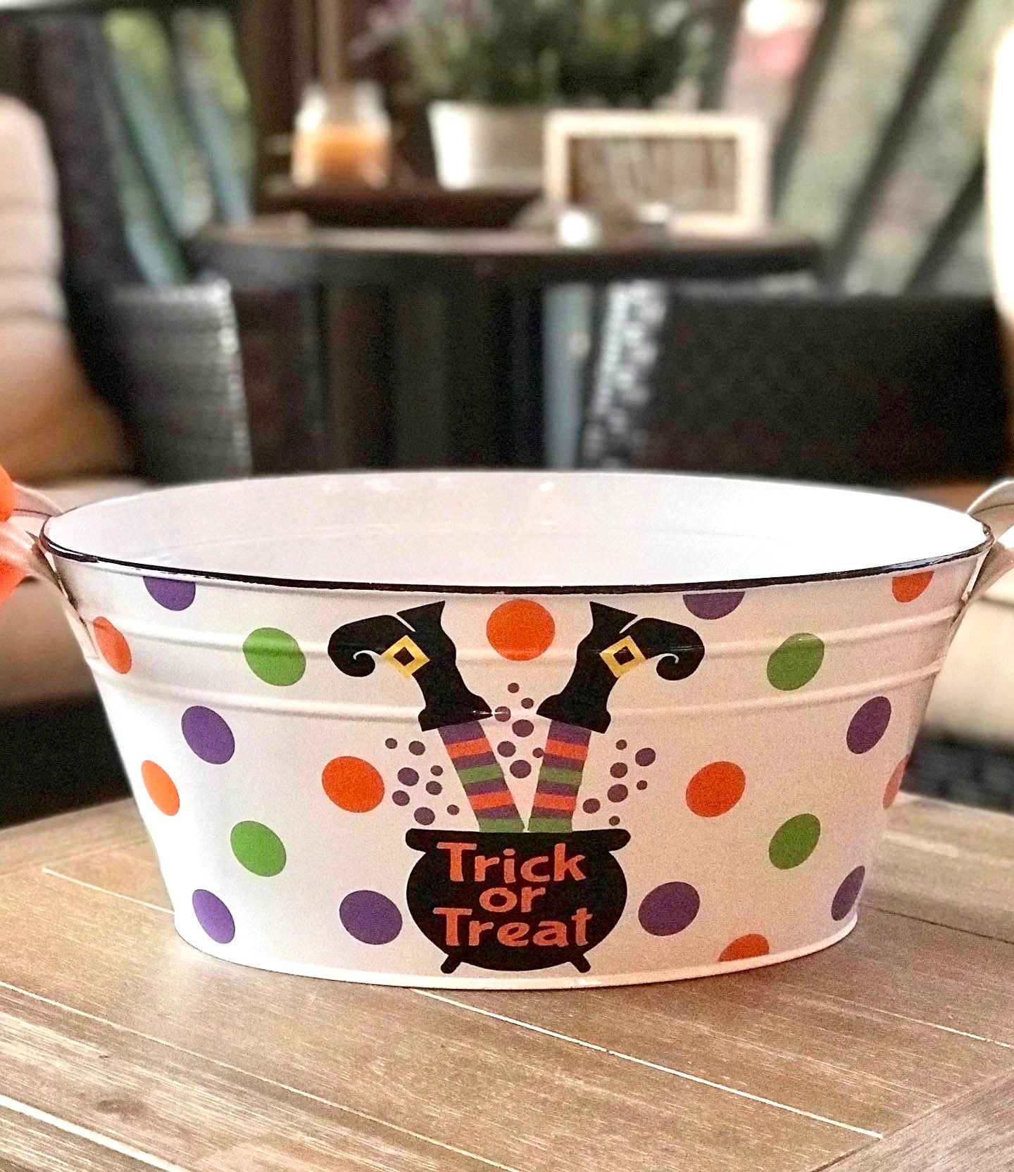 Ready to Ship Oval Halloween Bucket; Trick or Treat Large Candy Bucket; Halloween Bucket; Several Bucket Colors & Designs to Choose From