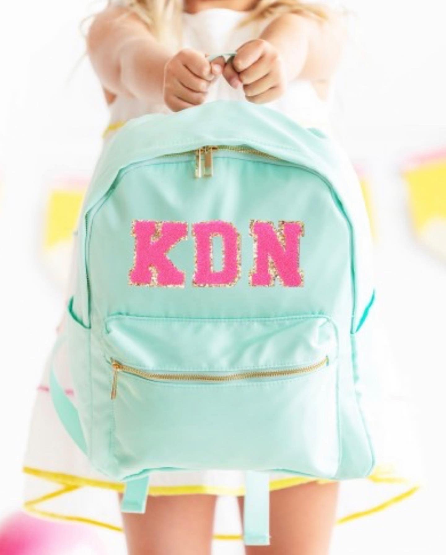 Girls gold backpack hot sale