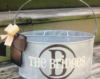 Personalized Utensil Caddy; 7 Color Options; Great for entertaining, cook outs/and or craft organizer; Great Christmas/Wedding gift!