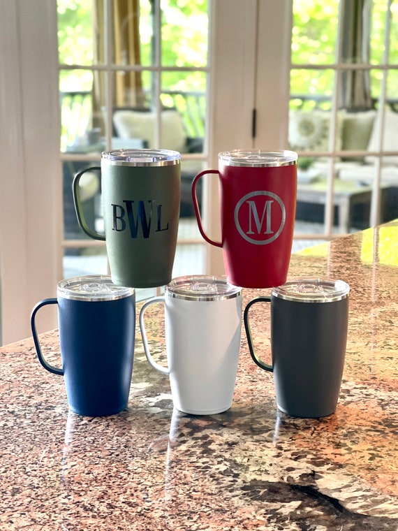 Personalized SWIG Coffee/tea Mugs 9 Assorted Colors or Patterns to Choose  From Great Birthday, Valentine, Easter Basket & Teacher Gift 