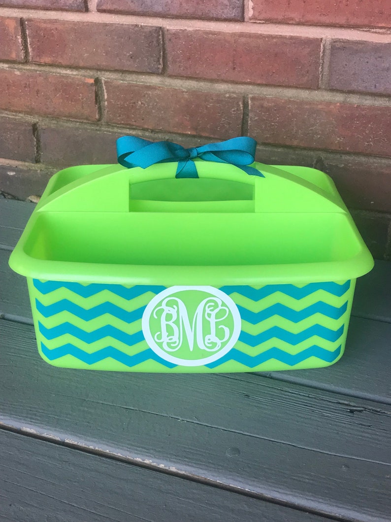 Personalized Shower Caddy With Chevron Design and Name Etsy