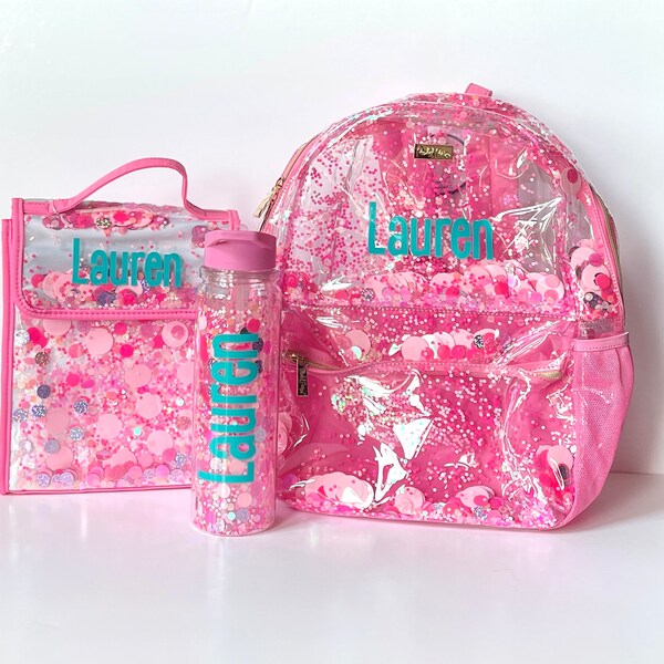 Girls Confetti Backpack Etsy