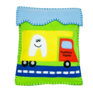 Personalized Boy Tooth Fairy Express Pillow
