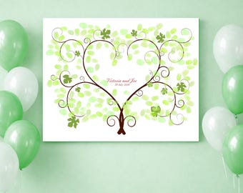 Grape Vine Fingerprint Guest Book Alternative – Wedding Poster