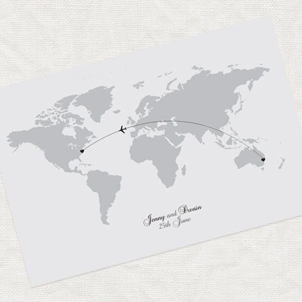 Custom Wedding Guest Book Map Printable Poster File | Etsy