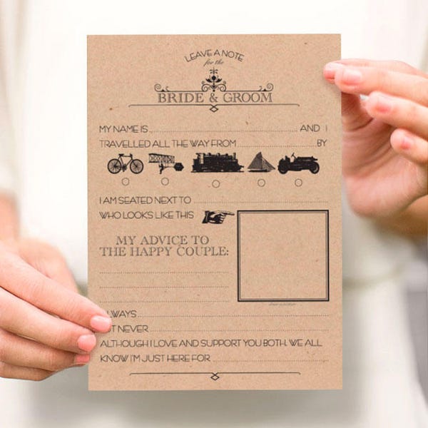 Bride Template Guest Etsy