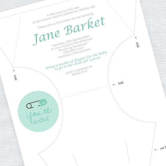Diy Diaper Printable Baby Shower Invitation Template Digital Singapore - Diy Diaper Baby Shower Invitation Template Diy Diaper Printable Baby Shower Invitation Template Digital Singapore - Diy Diaper Baby Shower Invitation Template