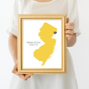 Gepersonaliseerde trouwkaart - aanpasbare aandenken voor elke locatie - afdrukbaar digitaal bestand - bruiloftsillustraties gepersonaliseerd cadeau-idee