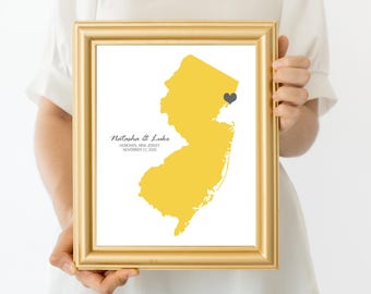 Personalised Wedding Map - Customisable Keepsake for Any Location - Printable Digital File - Wedding artwork personalised gift idea