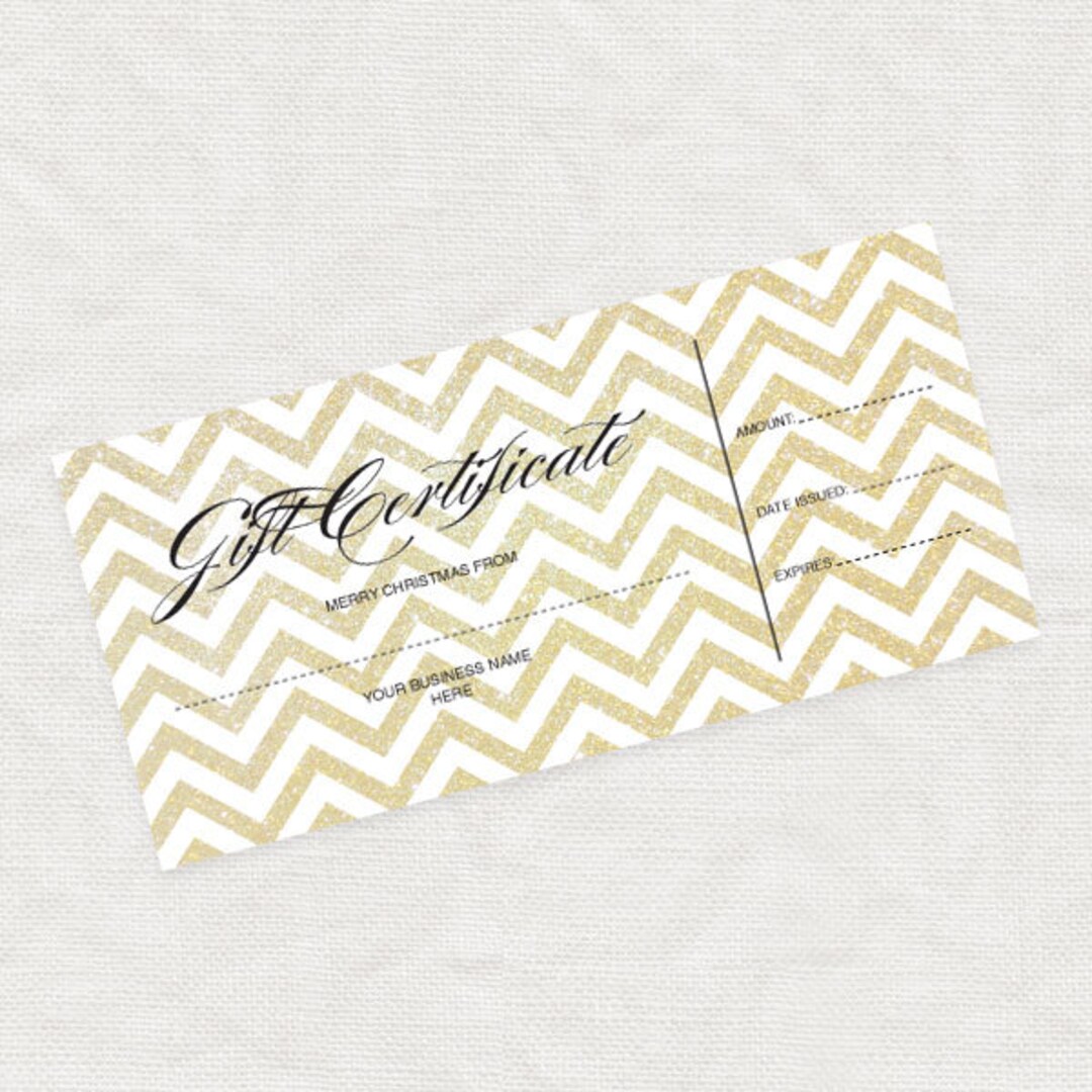 Printable Gift Certificate Business Marketing or Last Minute Gift Idea ...