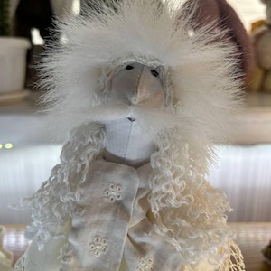 Christmas angel doll. angel doll. textile angel. handmade angel. Christmas gift. holiday decor. angel gift for mom. Angel with wings