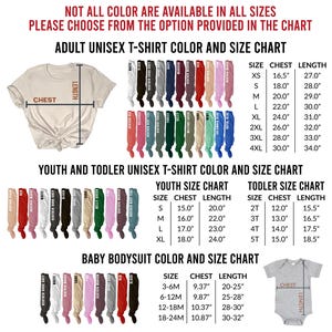 a baby boy's bodysuit and shirt sizes chart