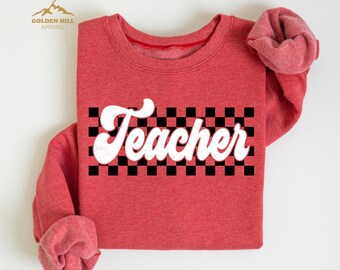 Retro Teacher Sweatshirt, Positive Affirmation Sweatshirt, Teacher Appreciation, Inspirational Teacher Sweatshirt, Back To School Sweatshirt