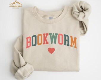Bookworm Sweatshirt, Elementary Teacher Sweatshirt, Teacher Appreciation Gift, Book Lover Teacher Shirt, Bookish Shirt, Cute Teacher Gift