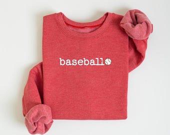 Minimal Baseball Sweatshirt, Spring Mom Gameday Outfit