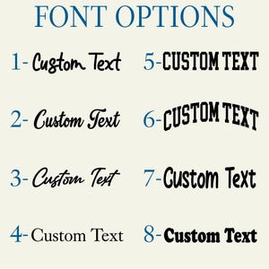 Font options