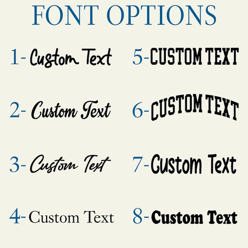 Font options