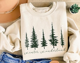Merry Christmas Tree Sweatshirt: Festive Holiday Sweater, Winter Outfit