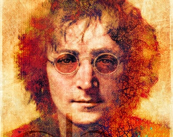 John Lennon - Limitierte Auflage Druck 8,5 x 11
