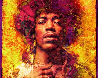 Jimi Hendrix - Limited Edition Print 11 x 17