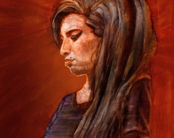Amy Winehouse - Limitierterkunstdruck 8.5 x 11