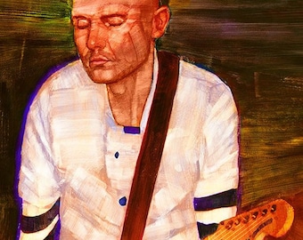 Billy Corgan von den Smashing Pumpkins - Limited Edition Giclée-Druck 16 x 20