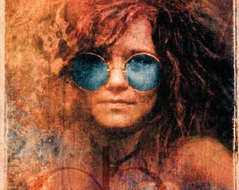 油絵原画　Janis Joplin Janis Joplin fine art print – aDamnFineArtist.com