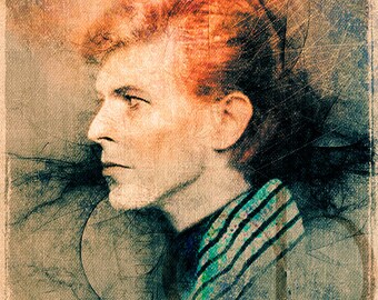 David Bowie - Tirage en édition limitée 8,5 x 11