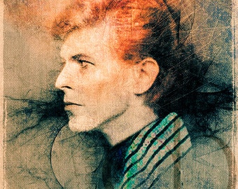 David Bowie - Limitierte Auflage Druck 8,5 x 11