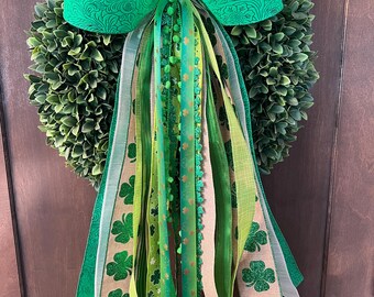 St. Patrick’s Day ribbon set (wreath not included)