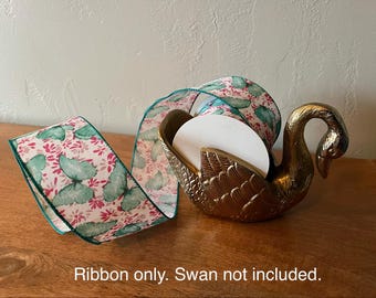 Butterfly ribbon; 2.5” x 10 yards wired ribbon