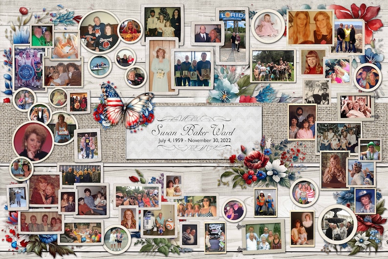 Remembrance Photo Collage Design Only image 4