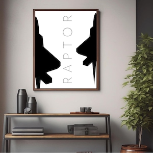 F22 Raptor | Vertical Modern Airframe Printable