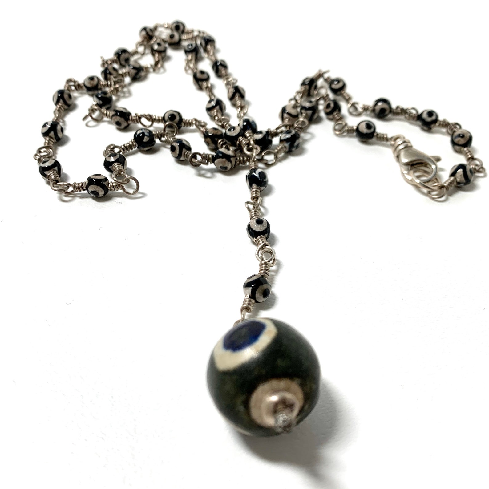 All About the Eyes Necklace. Rosary Style Protection Necklace. Etsy